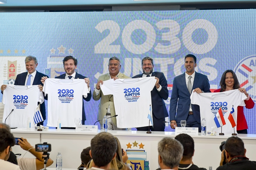 Argentina, Uruguay, Chile y Paraguay presentan candidatura para organizar el Mundial 2030